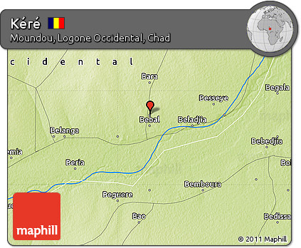 Physical Map of Kéré