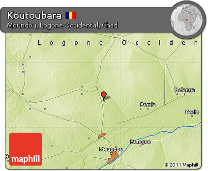 Physical Map of Koutoubara