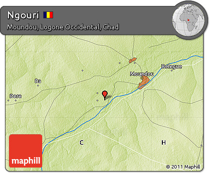 Physical Map of Ngouri