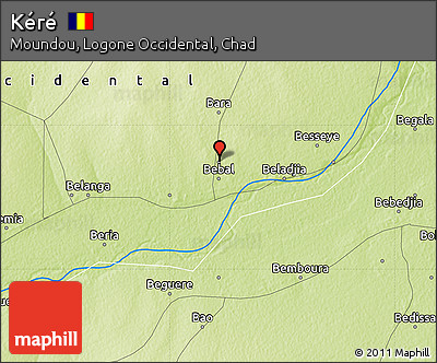 Physical Map of Kéré