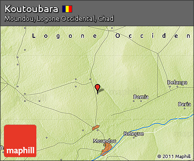 Physical Map of Koutoubara