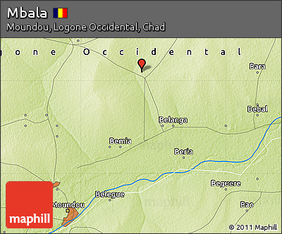 Physical Map of Mbala