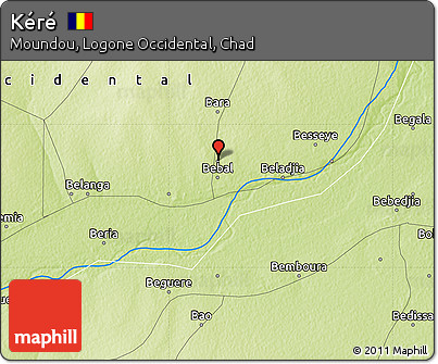 Physical Map of Kéré