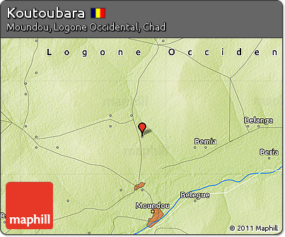 Physical Map of Koutoubara