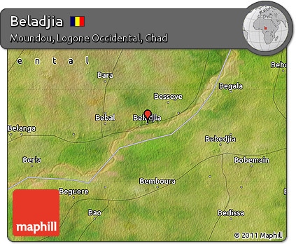 Satellite Map of Beladjia