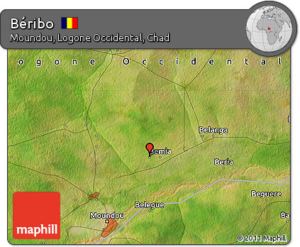 Satellite Map of Béribo