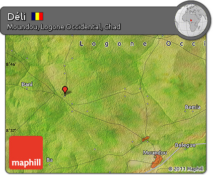 Satellite Map of Déli