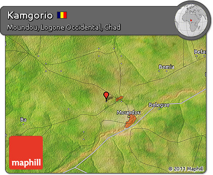 Satellite Map of Kamgorio
