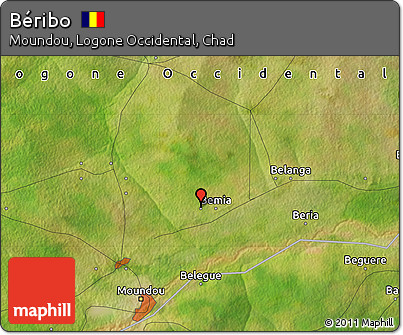 Satellite Map of Béribo