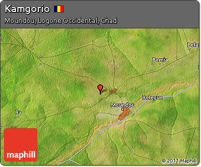 Satellite Map of Kamgorio