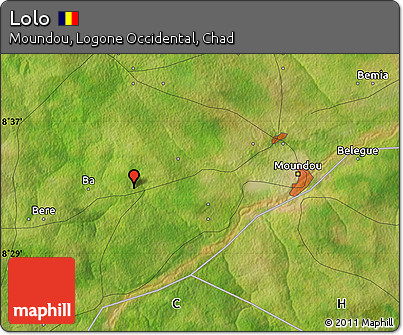 Satellite Map of Lolo