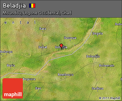 Satellite Map of Beladjia