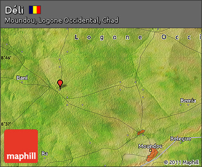 Satellite Map of Déli