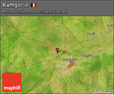 Satellite Map of Kamgorio