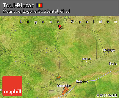 Satellite Map of Toul-Bietar
