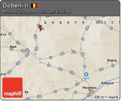Shaded Relief Map of Dobeni II