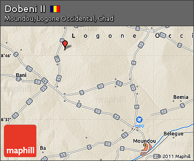 Shaded Relief Map of Dobeni II