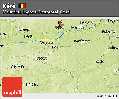 Physical Panoramic Map of Kéré