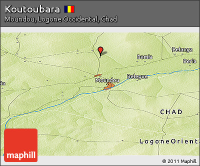 Physical Panoramic Map of Koutoubara