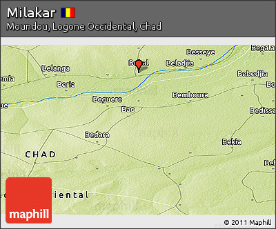Physical Panoramic Map of Milakar