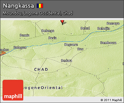 Physical Panoramic Map of Nangkassa