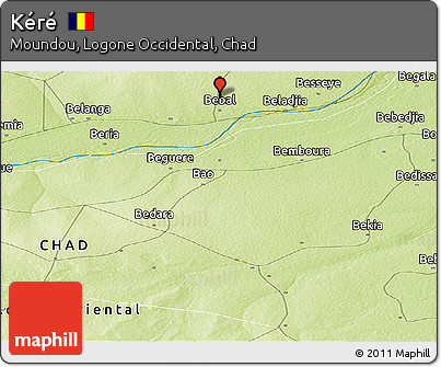 Physical Panoramic Map of Kéré