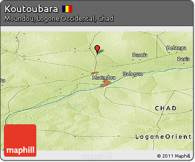 Physical Panoramic Map of Koutoubara