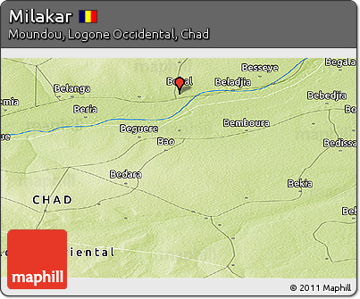 Physical Panoramic Map of Milakar