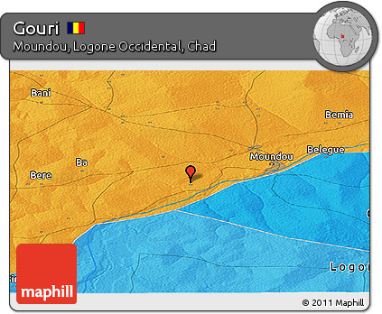 Political Panoramic Map of Gouri