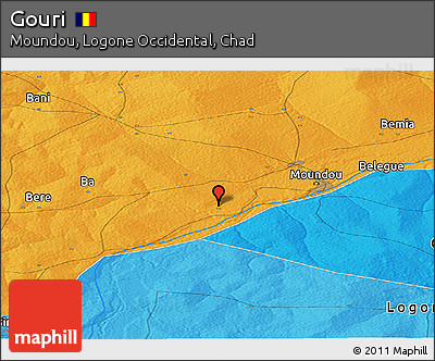 Political Panoramic Map of Gouri