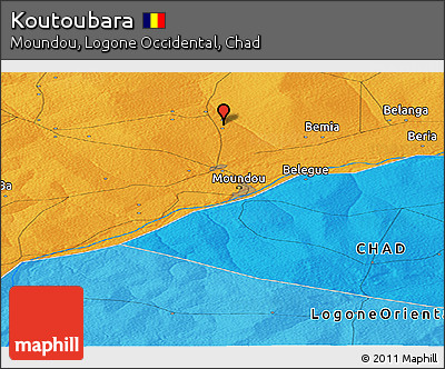 Political Panoramic Map of Koutoubara
