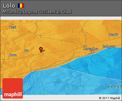 Political Panoramic Map of Lolo