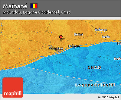 Political Panoramic Map of Maïnané