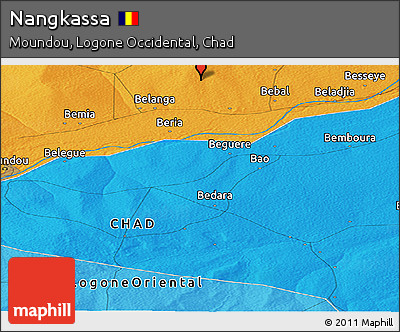 Political Panoramic Map of Nangkassa