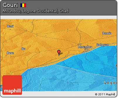 Political Panoramic Map of Gouri