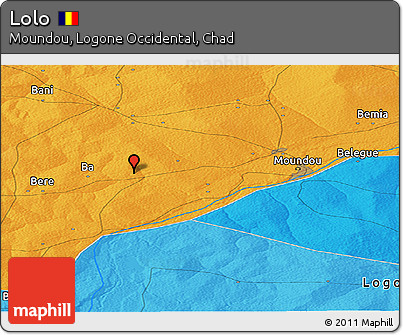 Political Panoramic Map of Lolo