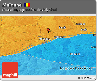 Political Panoramic Map of Maïnané