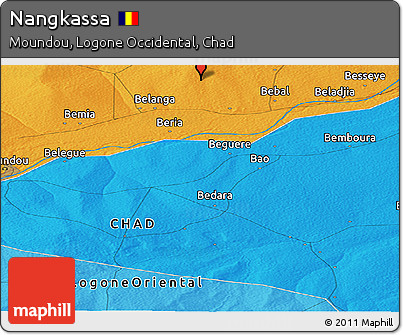 Political Panoramic Map of Nangkassa
