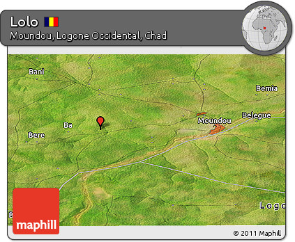 Satellite Panoramic Map of Lolo