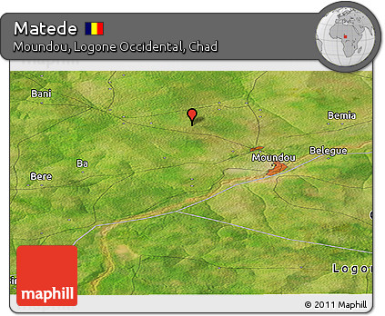Satellite Panoramic Map of Matede
