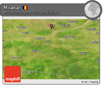 Satellite Panoramic Map of Milakar