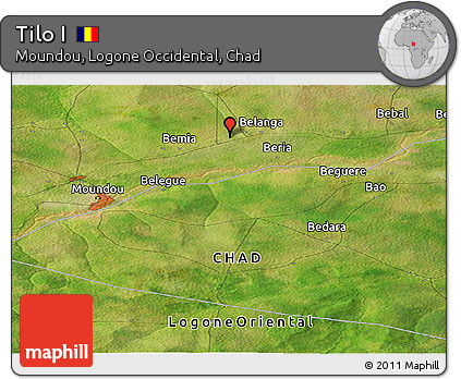 Satellite Panoramic Map of Tilo I