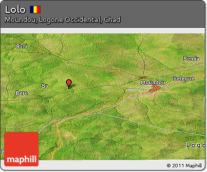 Satellite Panoramic Map of Lolo