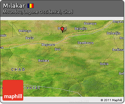 Satellite Panoramic Map of Milakar