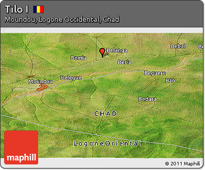 Satellite Panoramic Map of Tilo I