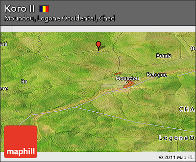 Satellite Panoramic Map of Koro II