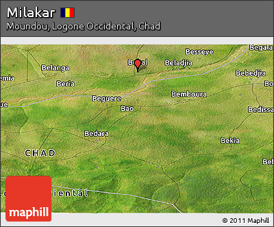 Satellite Panoramic Map of Milakar