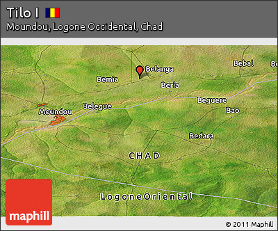 Satellite Panoramic Map of Tilo I