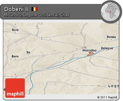 Shaded Relief Panoramic Map of Dobeni II