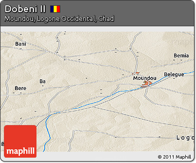 Shaded Relief Panoramic Map of Dobeni II